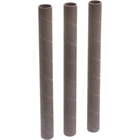 Woodstock 1/2" Dia. x 6" A/O Hard Sanding Sleeve, 80 Grit, 3PK D1421