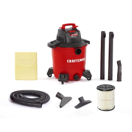 Craftsman 9 Gallon 4.25 Peak HP Wet/Dry Vac, Portable Shop Vacuum with Attachments CMXEVBE17590
