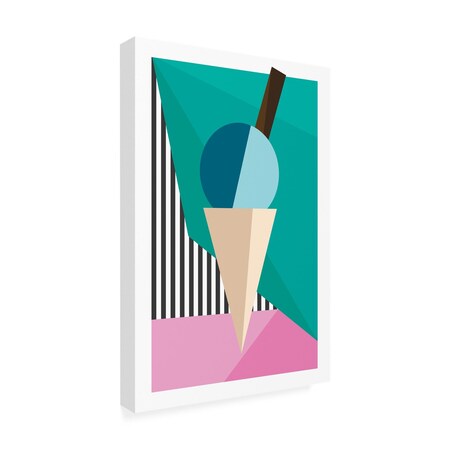 Trademark Fine Art Outdoor Canvas Art - Frankie KerrDineen 'Ice Cream' Wall Art for Patios, or Gardens 1X25917-OC1219WR