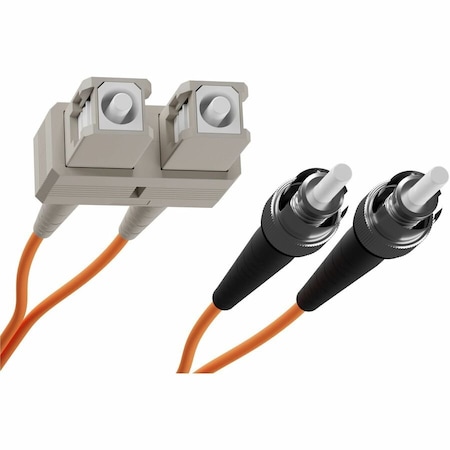 Unc Group Fiber Optic Patch Cable, Sc-St, 62.5 125 Multimode Duplex, Orange, 1M FJ6SCST-01M