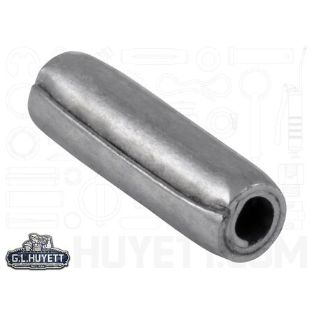 Huyett Coiled Spring Pin, Standard Duty, Zinc Plated High Carbon Steel, 0.125 in Dia x 0.438 in Length SPCZ-125-0437