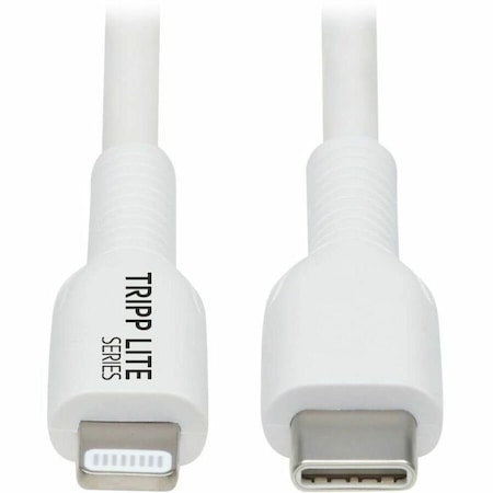 Eaton EATON USB-C To Lightning Sync/charge Antibacterial Cable M/m, Mfi M102AB-02M-WH