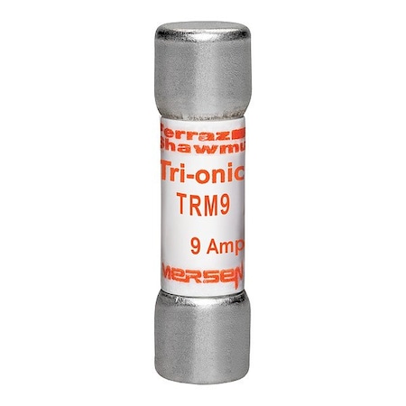 Mersen Fuse, 1 1/2 in L, 250 V AC, 9 A TRM9