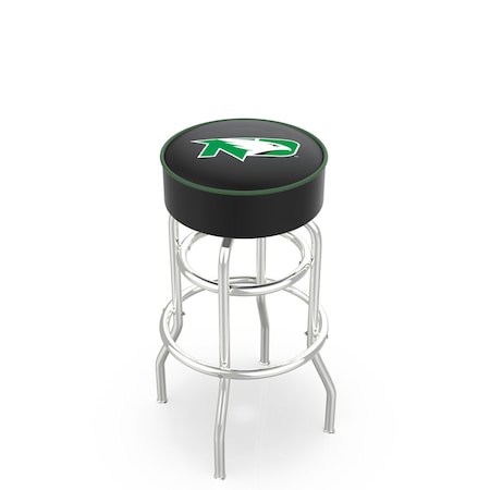 Holland Bar Stool Co 30" North Dakota Cushion Seat, 2-Ring Chrome Swivel Bar Stool L7C130NorDak