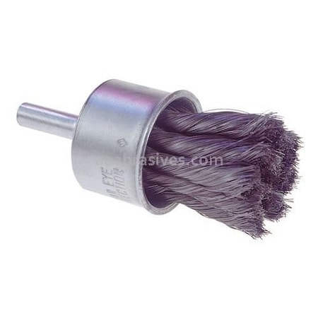 Osborn Crimped Wire End Brushes, SS, 1'' dia., 1'' trim lg., 2-3/4'' o'all lg., 12PK 0003008500