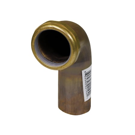Everflow Slip Joint Waste Bend for Tubular Drain Applications, 22GA Brass 1-1/2"x4",  2194