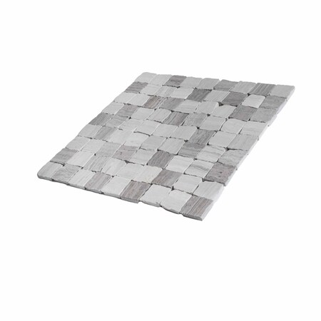 Apollo Tile 12x12 Wooden Grey Marble Matte Floor and Wall Mosaic Tile 5 sqft/case, 5PK APLSV8832SLA