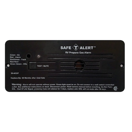 Safe-T-Alert 30 Series 12V RV Propane Alarm - Black 30-442-P-BL
