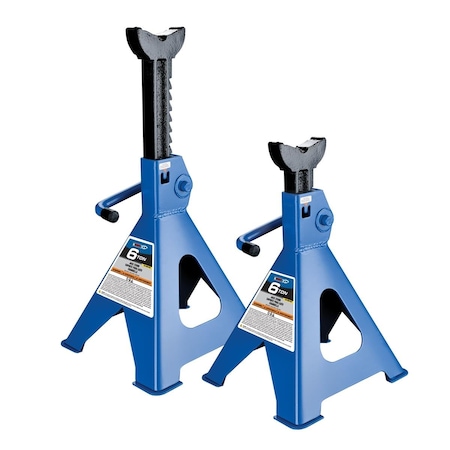 K-Tool International K Tool International  Blue 6 Ton Jack Stands - Set of 2 KT304412