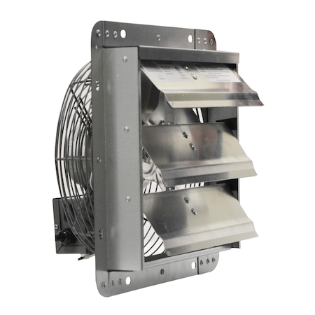 Canarm Shutter Fan, 10In Bld Dia, Galvalume, 120 GSF3-10A