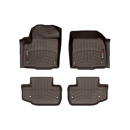 Weathertech Cocoa, Front and Rear Floorliners 47404-1-4