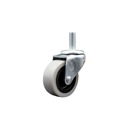 Service Caster 2 Inch Thermoplastic Rubber Wheel 8mm Threaded Stem Caster SCC-TS05S210-TPRS-M815