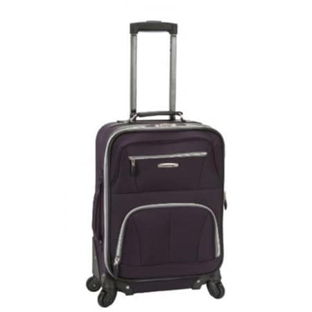 Rockland PASADENA 19 in. EXPANDABLE SPINNER CARRY ON - PURPLE F2281-PURPLE