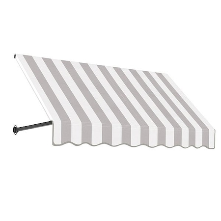 Awntech Awning, Gray/White, 17 lb, Unassembled ER24-7GW