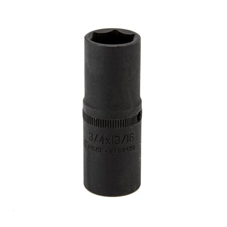 Genius Tools 1/2inDR. (3/4in x 13/16in) Extra-Thin Impact Flip Socket 49762426