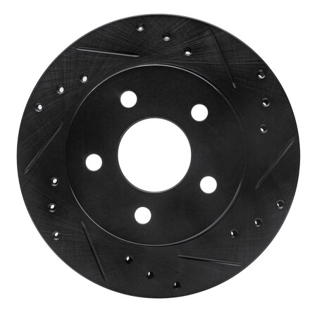 Dynamic Friction Co DFC Brake Rotor - Drilled and Slotted - Black 633-54031R