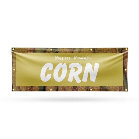 Signmission Farm Fresh Corn, 36 Inch x 96 Inch, Vinyl Banner B-96-30589