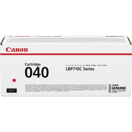 Canon Original Laser Toner Cartridge, Magenta, 5400 Pages CRTDG040M