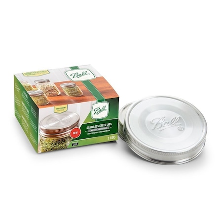 Ball Non-Canning Lid, Wide Mouth, Stainless Steel 2176673
