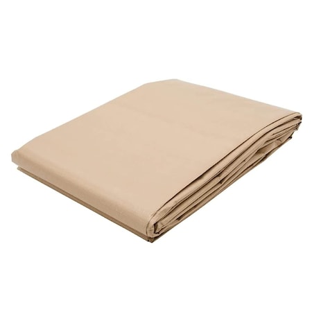 Tarps Now Heavy Duty Tarp, 6 ft x 20 ft, 12 Mil, Tan, Reinforced Polyethylene CSP12T-0620