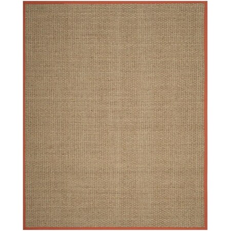 Safavieh Natural Fiber Medium Rectangle RugsNatural & Rust 5 x 8 ft. NF114Y-5