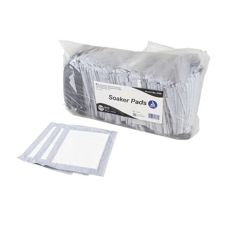 Dynarex Soaker Pads, 6.25"x7", Black, 2000PK 2169