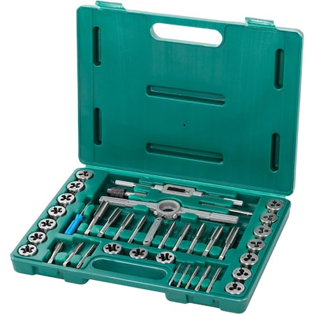 Grizzly Precision 39-Pc. SAE M2 HSS Tap & Die Set T34073