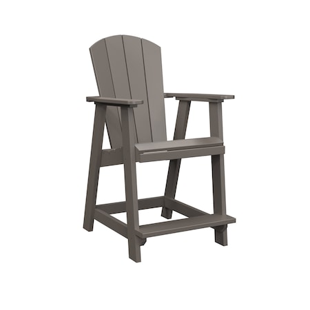 Polybird BALCONY CHAIR "COUNTER HEIGHT".       CHARCOAL POLYBIRD P4-C