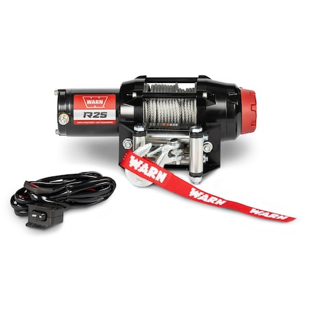 Warn Vehicle Mounted Recovery Winch 12 Volt Electric 2500 Lb Capacity Steel Rope 110025