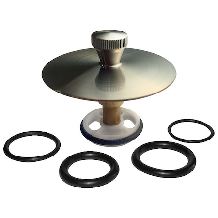 Plumb Pak Keeney Bathtub Drain Stopper, Brushed Nickel K826-36DSBN