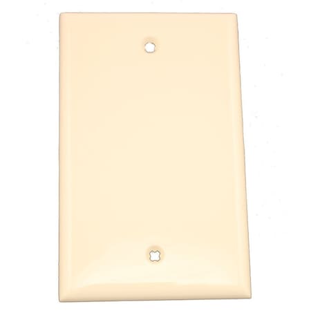 Leviton Blank Wallplate, Standard Size, Gang 1, Light Almond 80714-T