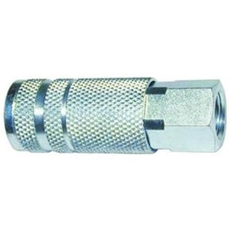 Tru-Flate 0.25 in. Hose End Quick Disconnect Coupling Steel C28 Lin 1 T2F-13435