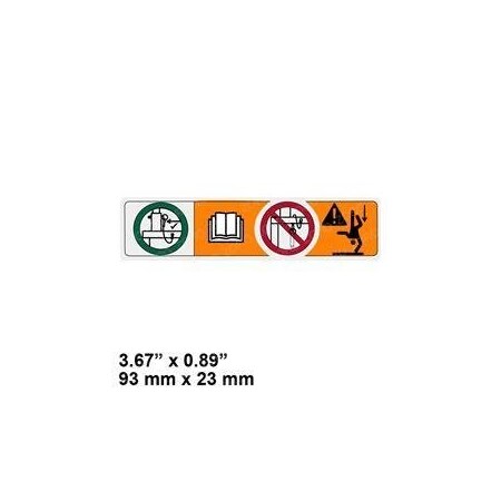 Skyjack REPLACEMENT DECAL, FALLING HAZARD 126057AC