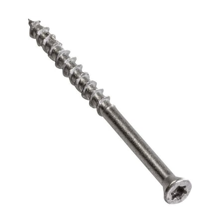 Simpson Strong-Tie Deck-Drive DWP Screw, No 7 Thread, 2 in L, Box Thread, Flat Head, 6-Lobe Drive, Steel T07225WP1