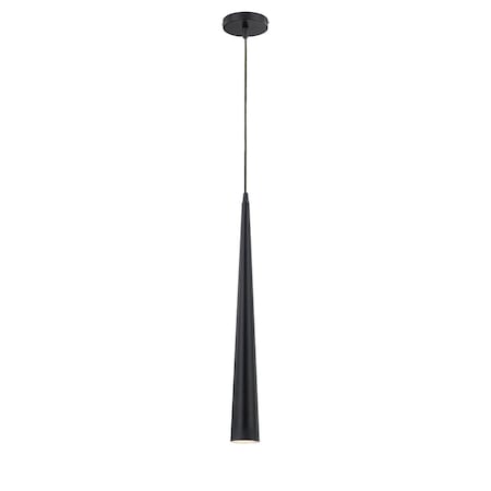 Eurofase Sliver Contemporary Halogen Pendant, 1-Light, Black/Black 20445-034