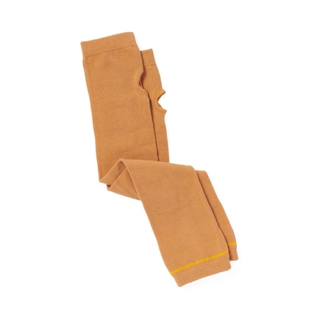 Medline Arm Sleeve with Thumb Loop, Beige with Yellow Stripe, Size M, 16.5in Length, 11in Circumference NONSLEEVET