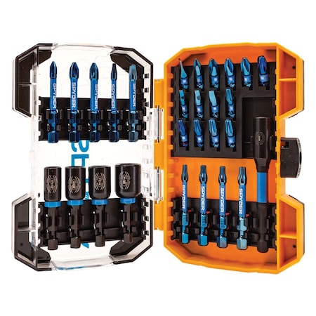 Spyder Mach-Blue 28-pc Impact Bit Set 19078
