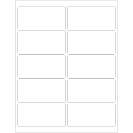 Elevate Packaging 4 x 2 in. Compostable Shipping Labels, Blank Layflat Sheets, Clear, 25PK LC1039