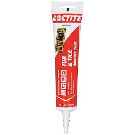 Henkel - Ge, Loctite, Osi 5.5 Oz Loctite 2241860 White Polyseamseal Tub & Tile Adhesive Caulk 2138418