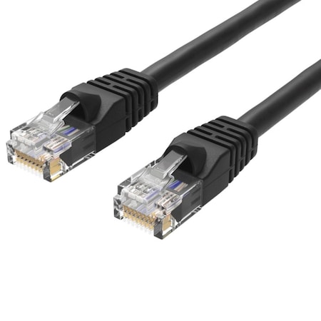 Sanoxy 15ft Cat6 550 MHz UTP Snagless Ethernet Network Patch Cable, Black SNX-CBL-LDR-C6101-1015
