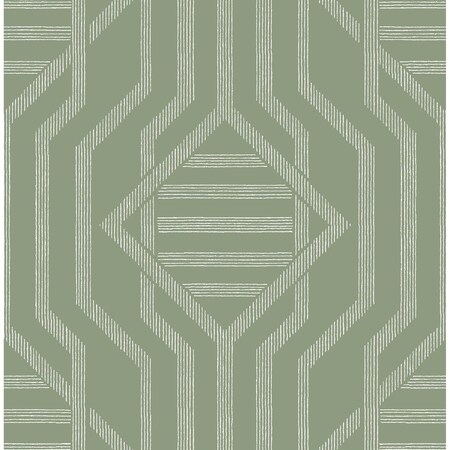 A-Street Prints Essex Green Geometric Wallpaper 4147-27401
