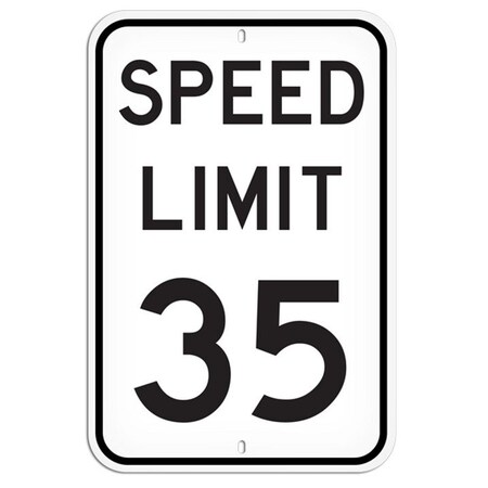 Primeguard Speed Limit 35, 12'' x 18'' PSS1038R