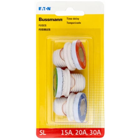 Betterbattery Time Delay SL Plug Fuse - Assorted Color, 3PK BE843757