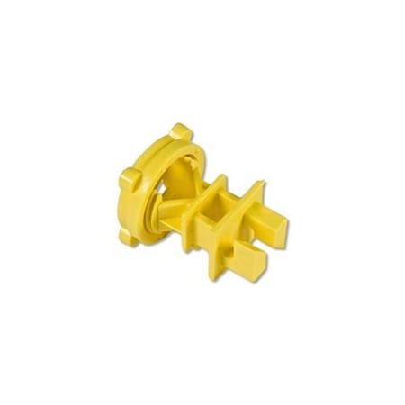 Zareba Screw-On Insulator, Aluminum/Polywire/Steel, Polyethylene, Yellow IRY-Z