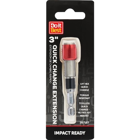 Do It Best 3'' Impact Duty Quick Change Bit Extension QJDIB-BH-001