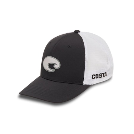 Costa Poly Performance Trucker Hat Black/White L/XL FQS900226-001U