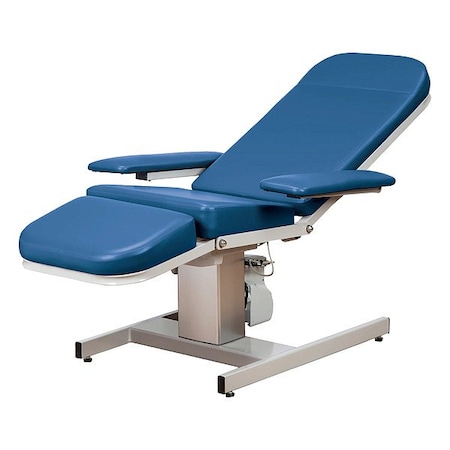 Marketlab Blood Draw Chair, Blue, 375 lb cap., Vinyl 15995-RL