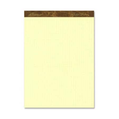 Esselte Quadrille Pads-15lb-4 Sq-Inch-70-Sheets-8.5 in. x 11 in.-Canary ESS22143