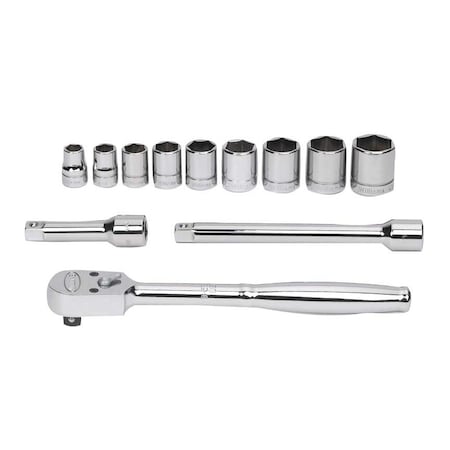 Williams Socket/Tool Set, 3/8" D, 6Pt, 13pcs, TLsOnly, JHWWSB-12HF JHWWSB-12HF