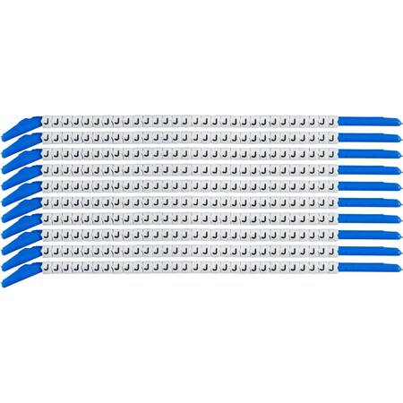 Brady ClipSleeve Wire Markers Size 13 Nylon 14 AWG - 14 AWG, J Pack of 300 Each, 300PK SCN13-J